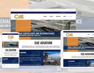 site internet de présentation CAE AVIATION