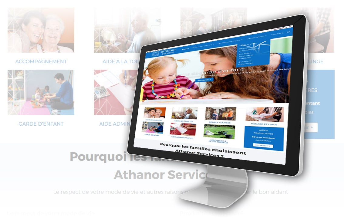 site internet de présentation ATHANOR SERVICES