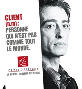 publicité client Caisse d'Epargne