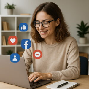 community manager gère les réseaux sociaux ChatGPT Image