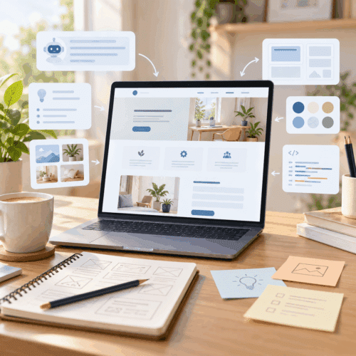 projet de création de site internet utilisant l'IA et WordPress